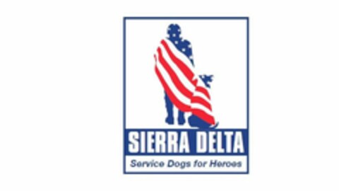 SIERRA DELTA SERVICE DOGS FOR HEROES Logo (USPTO, 08.01.2018)