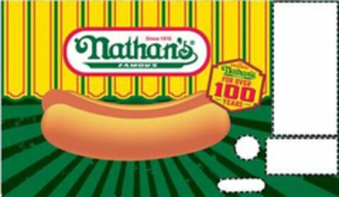 SINCE 1916 NATHAN'S FAMOUS THE ORIGINALNATHAN'S FAMOUS FOR OVER 100 YEARS Logo (USPTO, 30.01.2018)