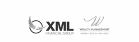 XML FINANCIAL GROUP W WEALTH MANAGEMENTWOMEN · WEALTH · WELLNESS Logo (USPTO, 21.02.2018)