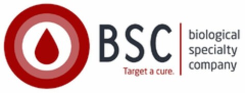 BSC TARGET A CURE. BIOLOGICAL SPECIALTYCOMPANY Logo (USPTO, 07/31/2019)