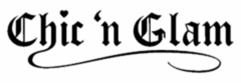 CHIC 'N GLAM Logo (USPTO, 29.07.2010)