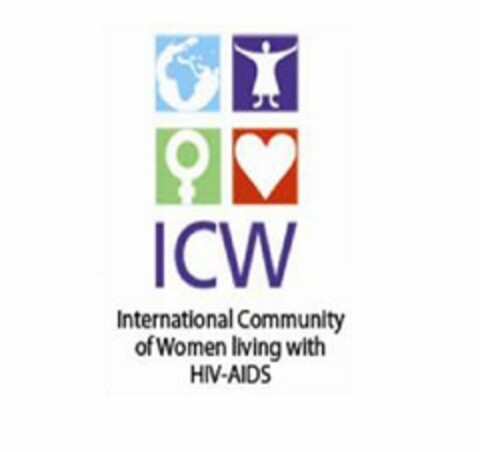 ICW INTERNATIONAL COMMUNITY OF WOMEN LIVING WITH HIV-AIDS Logo (USPTO, 14.06.2011)