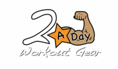 2 A DAY WORKOUT GEAR Logo (USPTO, 28.06.2011)
