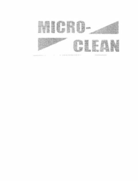 MICRO-CLEAN Logo (USPTO, 27.01.2012)