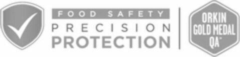 FOOD SAFETY PRECISION PROTECTION ORKIN GOLD MEDAL QA Logo (USPTO, 21.08.2013)