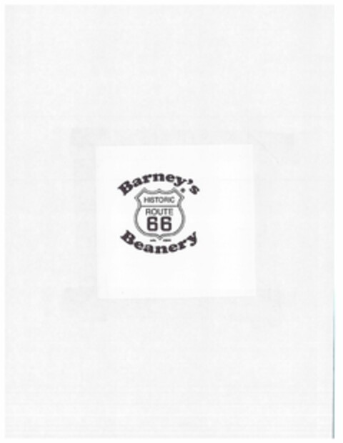 BARNEY'S HISTORIC ROUTE 66 BEANERY EST. 1920 Logo (USPTO, 24.10.2014)