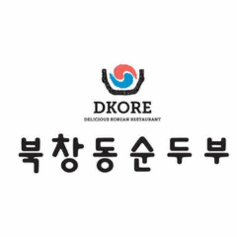 DKORE DELICIOUS KOREAN RESTAURANT Logo (USPTO, 16.07.2018)