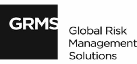 GRMS GLOBAL RISK MANAGEMENT SOLUTIONS Logo (USPTO, 05.08.2019)