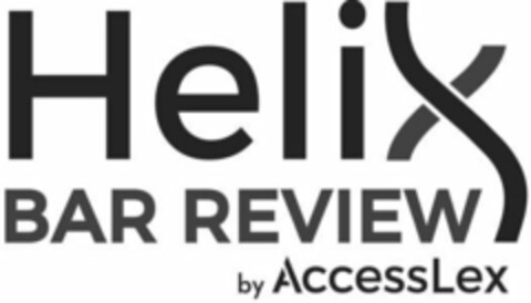 HELIX BAR REVIEW BY ACCESSLEX Logo (USPTO, 25.10.2019)