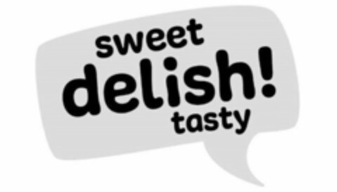 SWEET DELISH! TASTY Logo (USPTO, 06/30/2020)