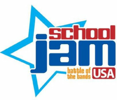 SCHOOL JAM BATTLE OF THE BANDS USA Logo (USPTO, 21.05.2010)