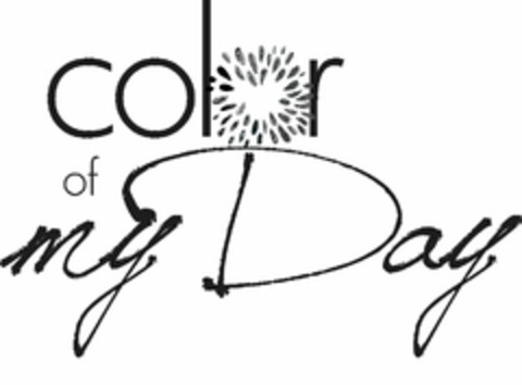 COLOR OF MY DAY Logo (USPTO, 14.06.2010)