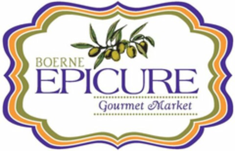 BOERNE EPICURE GOURMET MARKET Logo (USPTO, 20.01.2011)