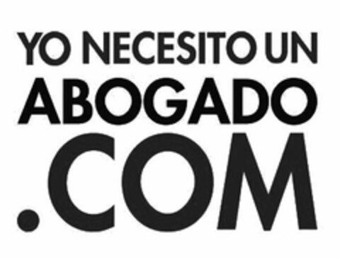 YO NECESITO UN ABOGADO .COM Logo (USPTO, 06/01/2011)