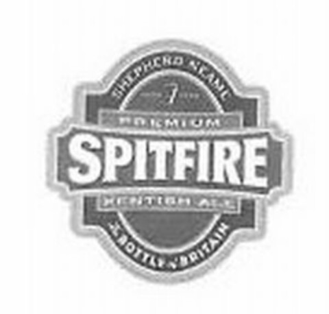 SHEPHERD NEAME PREMIUM SPITFIRE KENTISHALE BOTTLE OF BRITAIN Logo (USPTO, 01/20/2012)