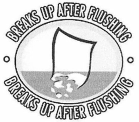 BREAKS UP AFTER FLUSHING BREAKS UP AFTER FLUSHING Logo (USPTO, 03/20/2012)