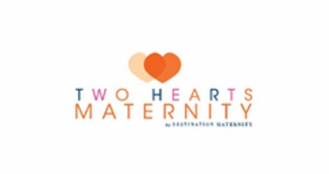 TWO HEARTS MATERNITY BY DESTINATION MATERNITY Logo (USPTO, 10/18/2012)