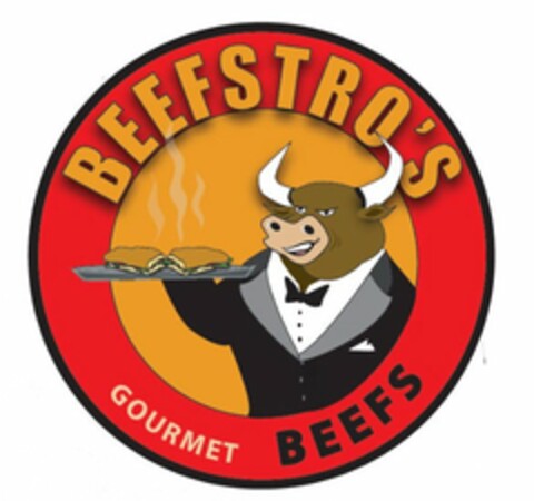 BEEFSTRO'S GOURMET BEEFS Logo (USPTO, 25.09.2013)