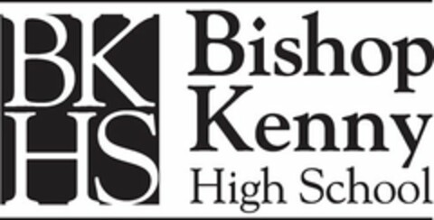 BKHS BISHOP KENNY HIGH SCHOOL Logo (USPTO, 24.03.2014)