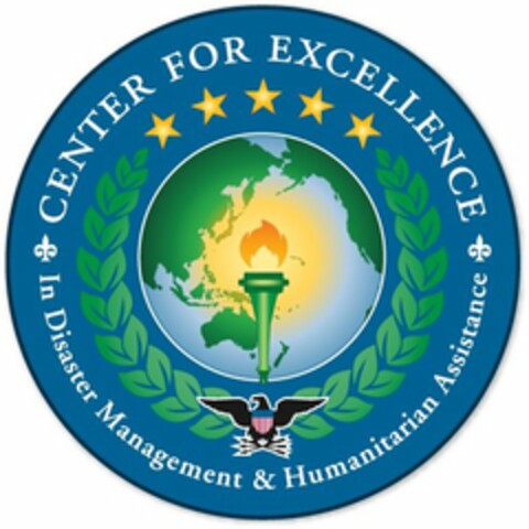 CENTER FOR EXCELLENCE IN DISASTER MANAGEMENT & HUMANITARIAN ASSISTANCE Logo (USPTO, 18.08.2014)