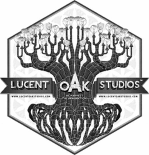 LUCENT OAK STUDIOS WWW.LUCENTOAKSTUDIOS.COM WE HARVEST THE IMAGINATION! Logo (USPTO, 03/05/2015)