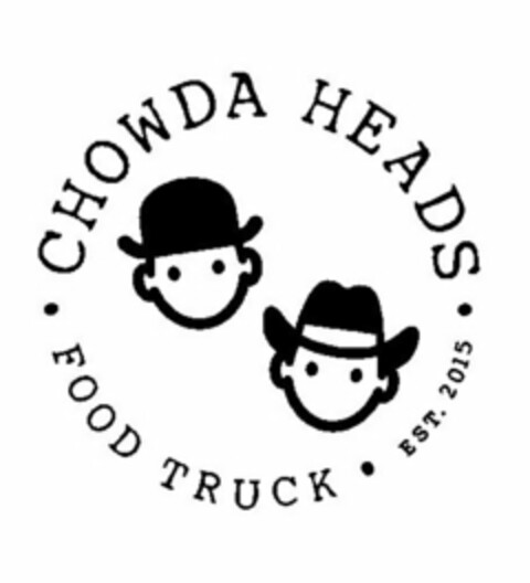 · CHOWDA HEADS ·FOOD TRUCK ·  EST. 2015 Logo (USPTO, 20.03.2015)