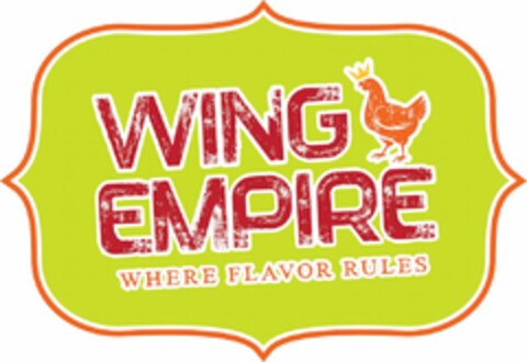 WING EMPIRE WHERE FLAVOR RULES Logo (USPTO, 27.08.2015)