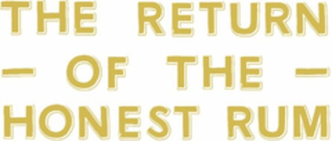 THE RETURN OF THE HONEST RUM Logo (USPTO, 26.02.2016)