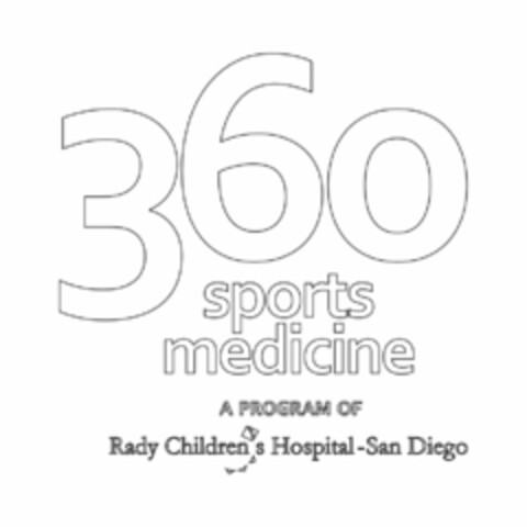 360 SPORTS MEDICINE A PROGRAM OF RADY CHILDRENS HOSPITAL-SAN DIEGO Logo (USPTO, 12.07.2016)