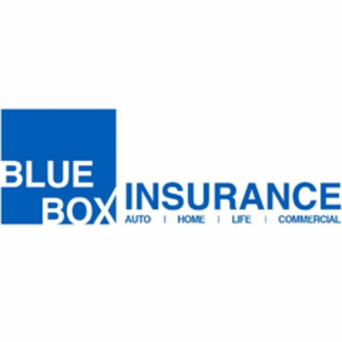 BLUE BOX INSURANCE AUTO HOME LIFE COMMERCIAL Logo (USPTO, 16.08.2017)