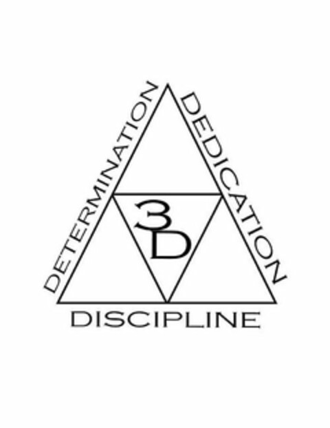 3D DETERMINATION DEDICATION DISCIPLINE Logo (USPTO, 23.01.2018)