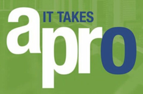 IT TAKES APRO Logo (USPTO, 04/16/2020)
