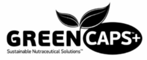 GREENCAPS+ SUSTAINABLE NUTRACEUTICAL SOLUTIONS Logo (USPTO, 02/24/2009)