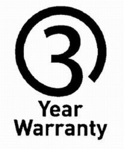 3 YEAR WARRANTY Logo (USPTO, 16.06.2009)