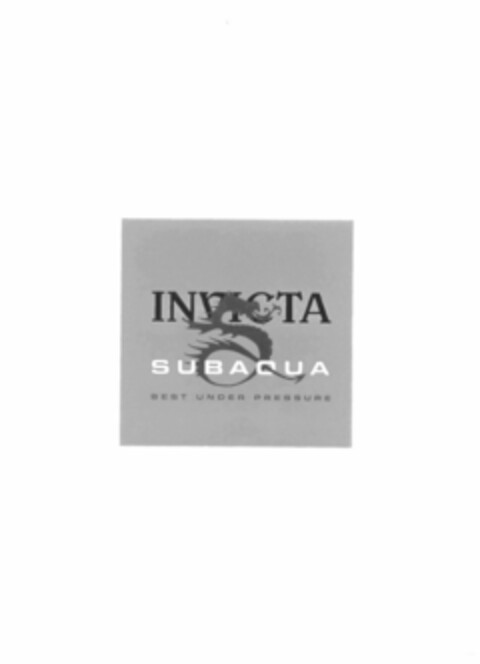 INVICTA SUBAQUA BEST UNDER PRESSURE Logo (USPTO, 22.06.2009)