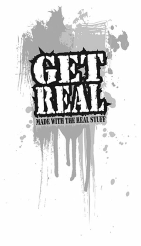 GET REAL MADE WITH THE REAL STUFF Logo (USPTO, 25.09.2009)