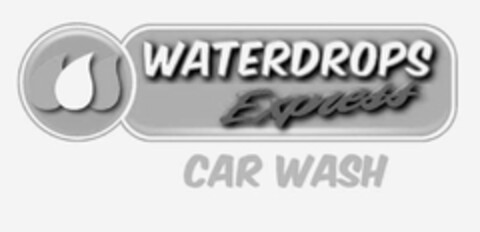 WATERDROPS EXPRESS CAR WASH Logo (USPTO, 26.08.2010)