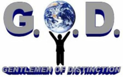 G.O.D. GENTLEMEN OF DISTINCTION Logo (USPTO, 11/01/2011)