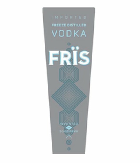 IMPORTED FREEZE DISTILLED VODKA FRÏS INVENTED IN SCANDINAVIA Logo (USPTO, 07.11.2011)