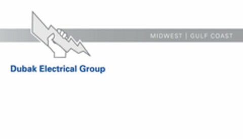 DUBAK ELECTRICAL GROUP MIDWEST GULF COAST Logo (USPTO, 10.02.2012)