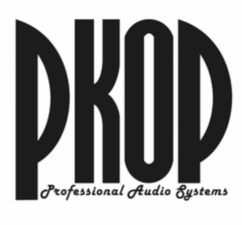 PKOP PROFESSIONAL AUDIO SYSTEMS Logo (USPTO, 10.01.2013)