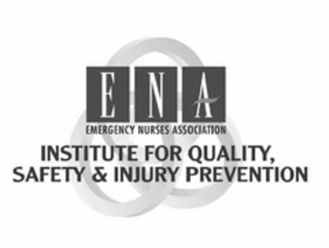 ENA EMERGENCY NURSES ASSOCIATION INSTITUTE FOR QUALITY, SAFETY & INJURY PREVENTION Logo (USPTO, 17.04.2013)