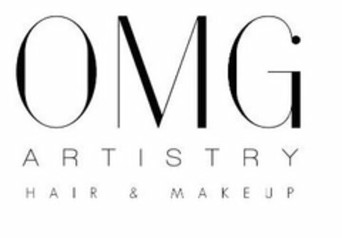 OMG ARTISTRY HAIR & MAKEUP Logo (USPTO, 31.08.2017)