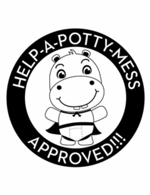 HELP-A-POTTY-MESS APPROVED!!! Logo (USPTO, 16.01.2018)