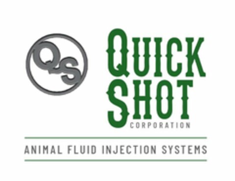 QS QUICK SHOT CORPORATION ANIMAL FLUID INJECTION SYSTEMS Logo (USPTO, 22.02.2019)