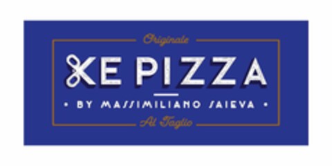 ORIGINALE KE PIZZA · BY MASSIMILIANO SAIEVA · ALTAGLIO Logo (USPTO, 03/21/2019)