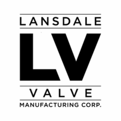 LANSDALE LV VALVE MANUFACTURING CORP. Logo (USPTO, 19.05.2020)