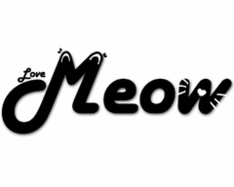 MEOW LOVE Logo (USPTO, 13.09.2020)