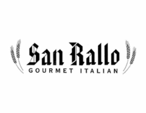 SAN RALLO GOURMET ITALIAN Logo (USPTO, 03/08/2009)