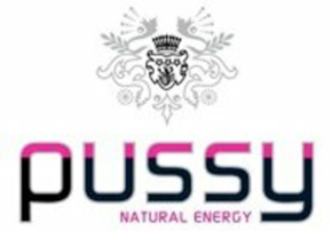 PUSSY NATURAL ENERGY Logo (USPTO, 11/25/2009)